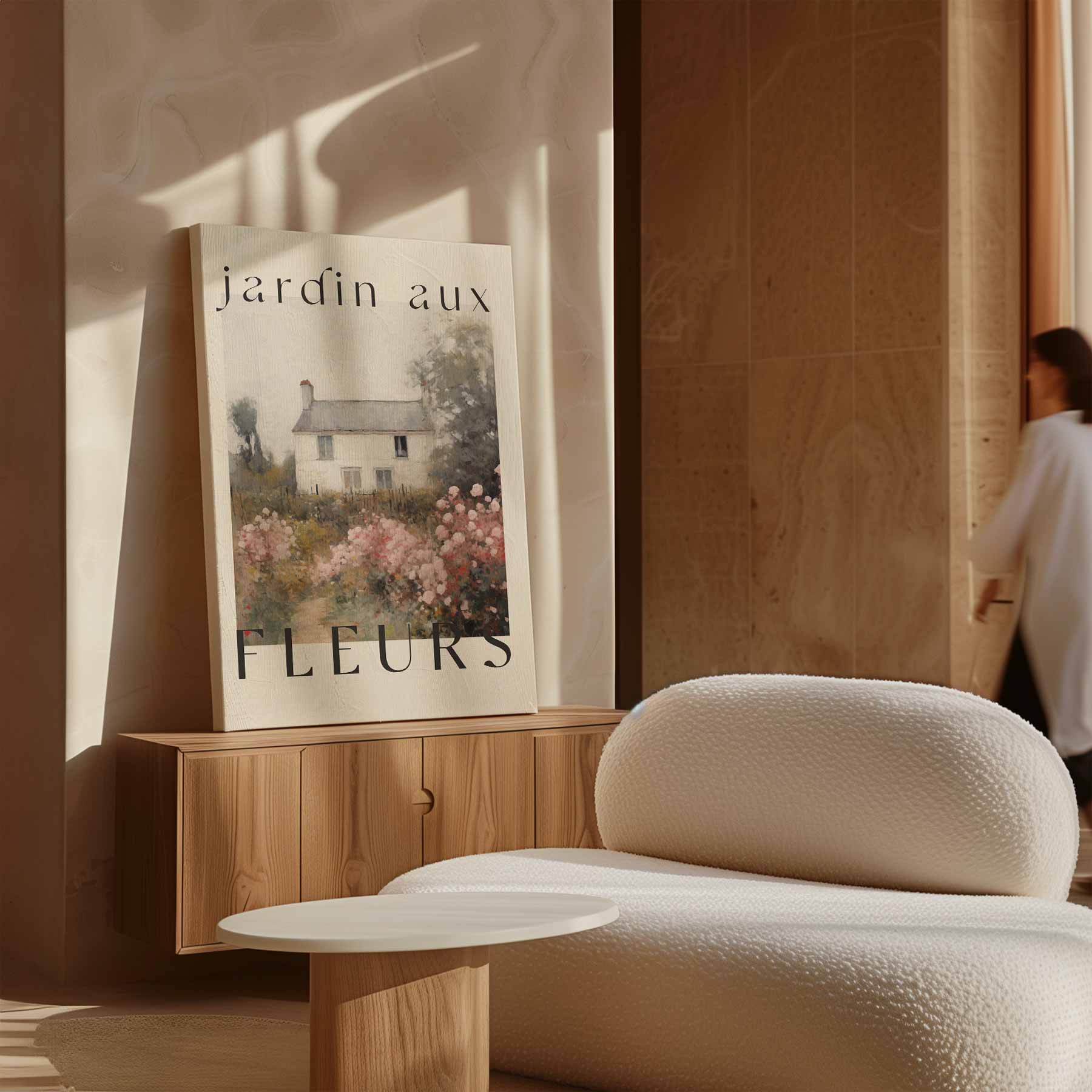 Franse Bloementuin Poster
