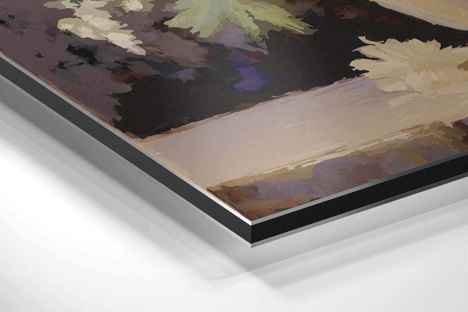 Bloemenpracht in Vaas Kunstwerk-canvas-dibond-plexiglas-wanddecoratie-WallArtistic