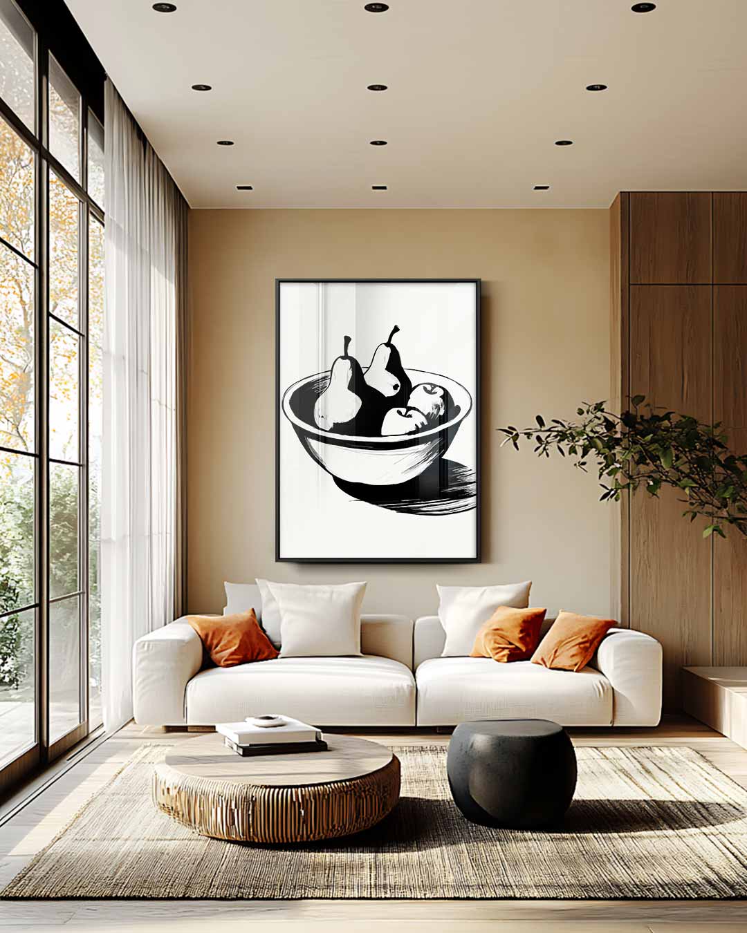 Tijdloze Fruitschaal Kunstwerk-canvas-dibond-plexiglas-wanddecoratie-WallArtistic