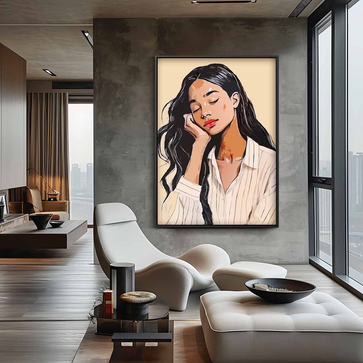 Dromerige Rust Kunstwerk-canvas-dibond-plexiglas-wanddecoratie-WallArtistic