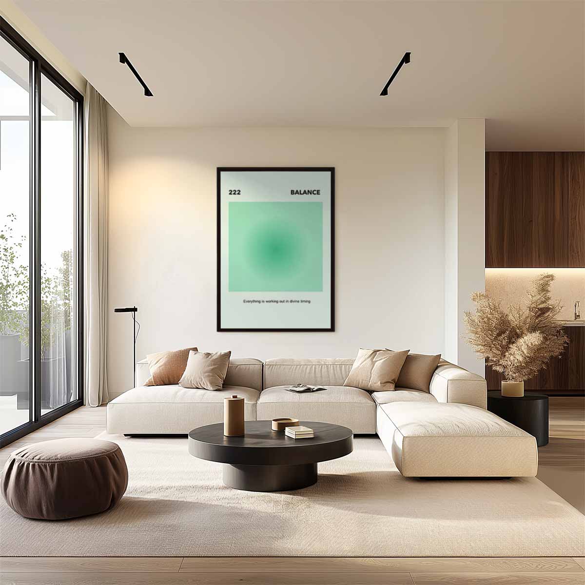Harmonie in Groen Kunstwerk-canvas-dibond-plexiglas-wanddecoratie-WallArtistic