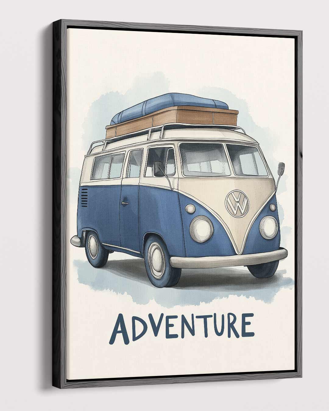 Retro Roadtrip Canvas Kunstwerk-canvas-dibond-plexiglas-wanddecoratie-WallArtistic