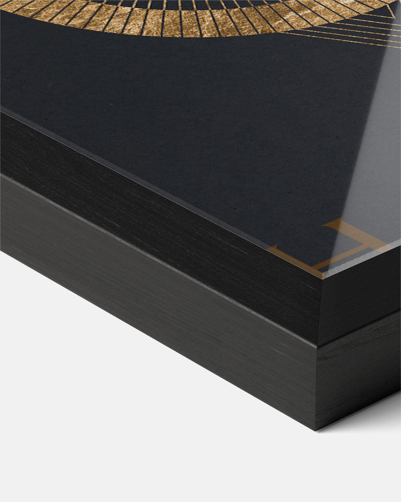 Gouden Harmonie Mandala Poster-WallArtistic