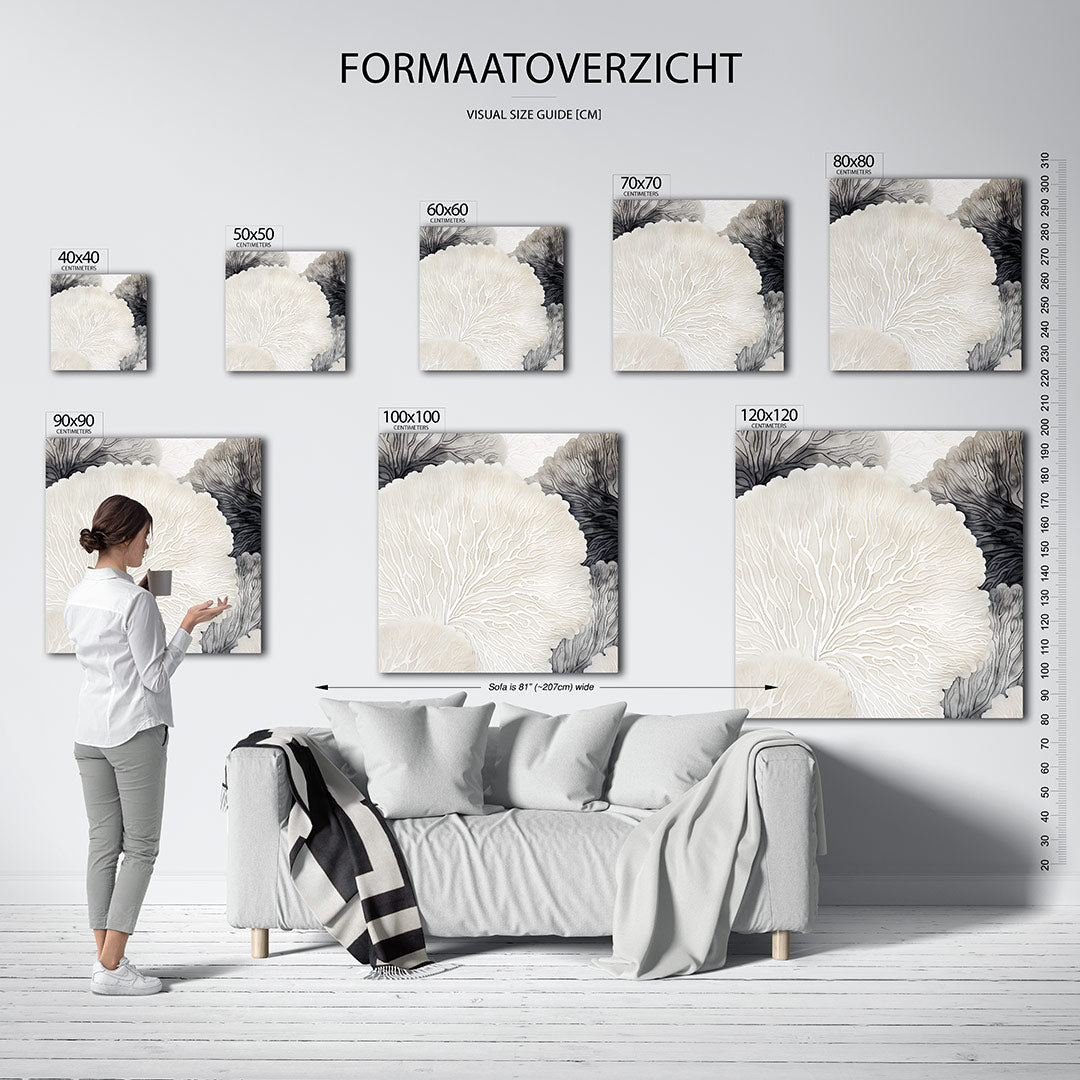 Organische lijnen Kunstwerk