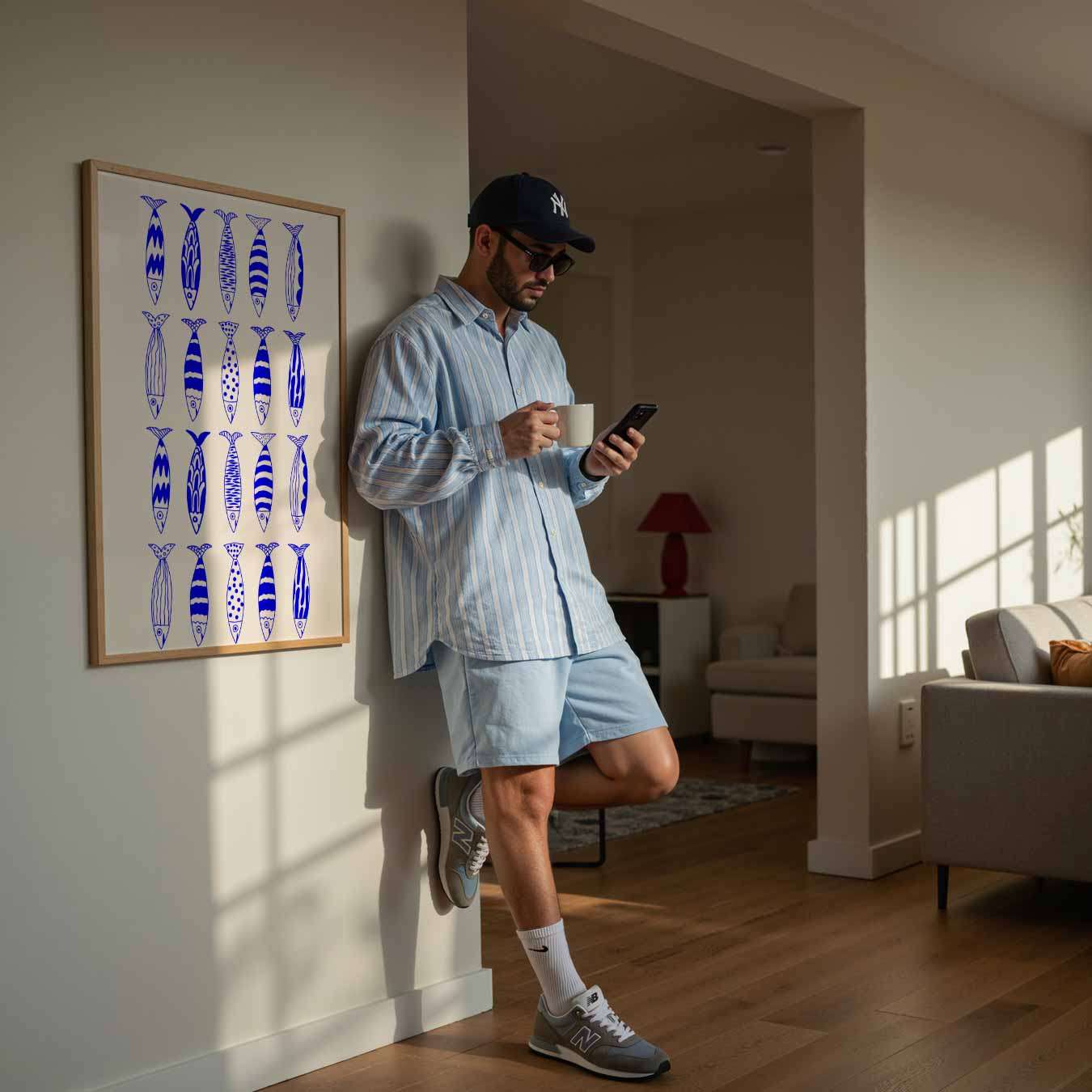 Vrolijke Visjes Wanddecoratie Poster-WallArtistic