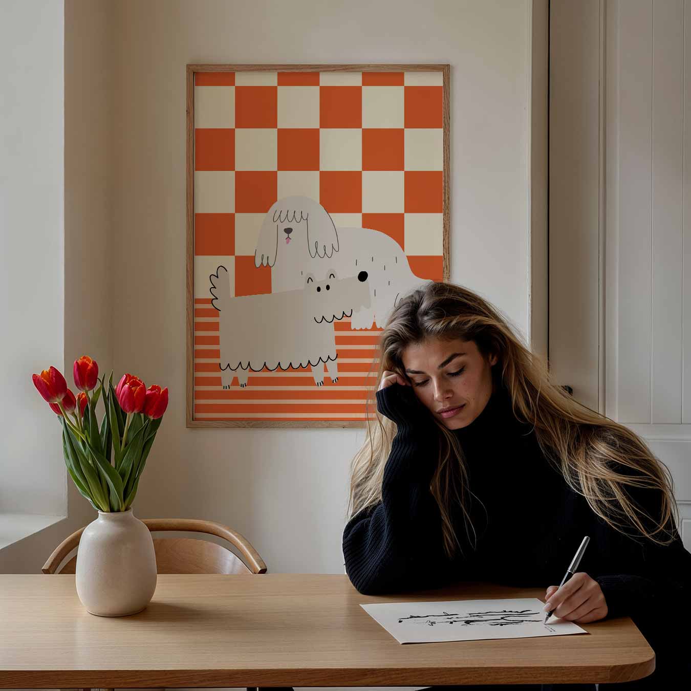 Charmante Hondenvrienden Poster