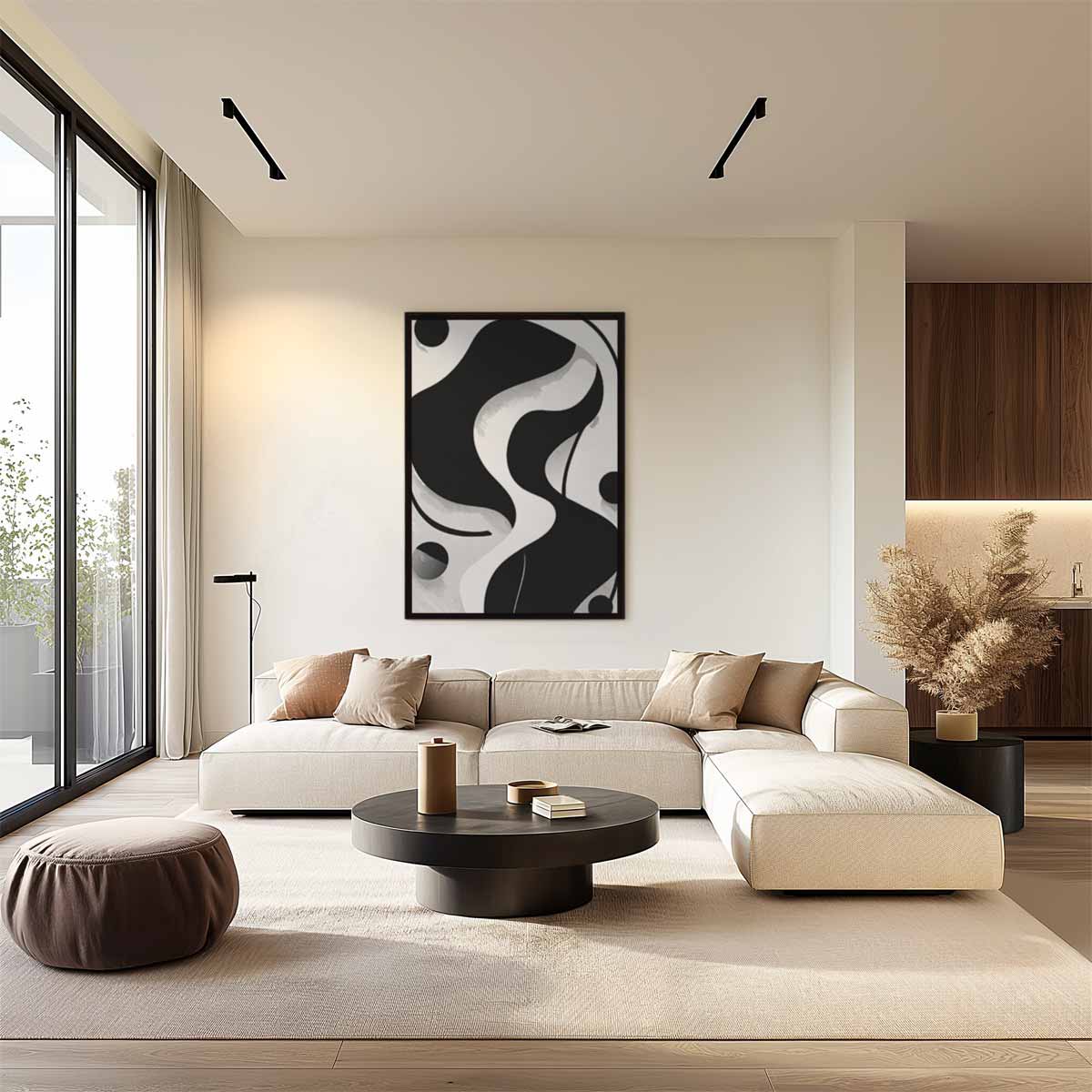 Modern Abstracte Vormen Kunstwerk-canvas-dibond-plexiglas-wanddecoratie-WallArtistic