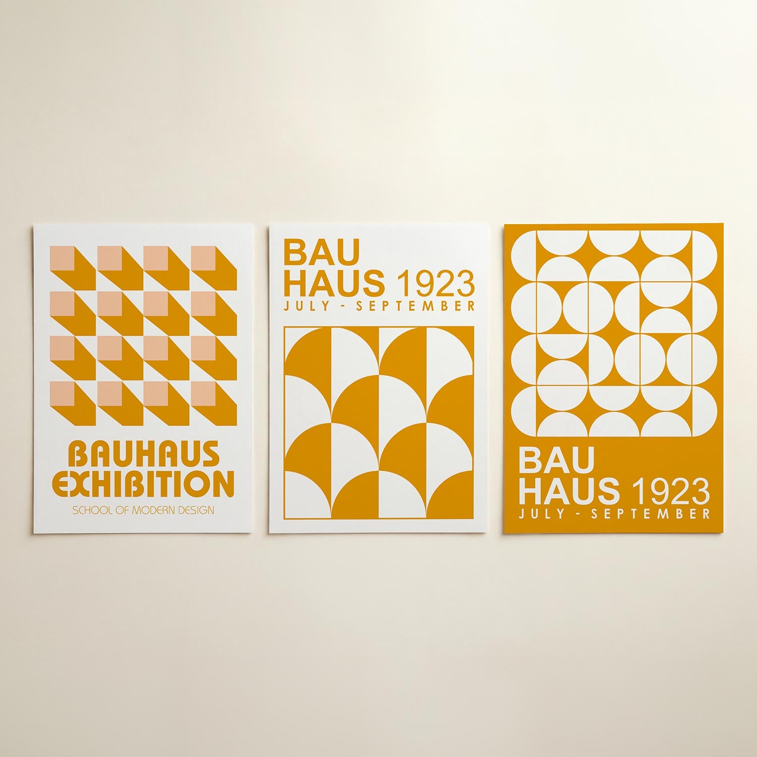Vorm en schaduw Posterset