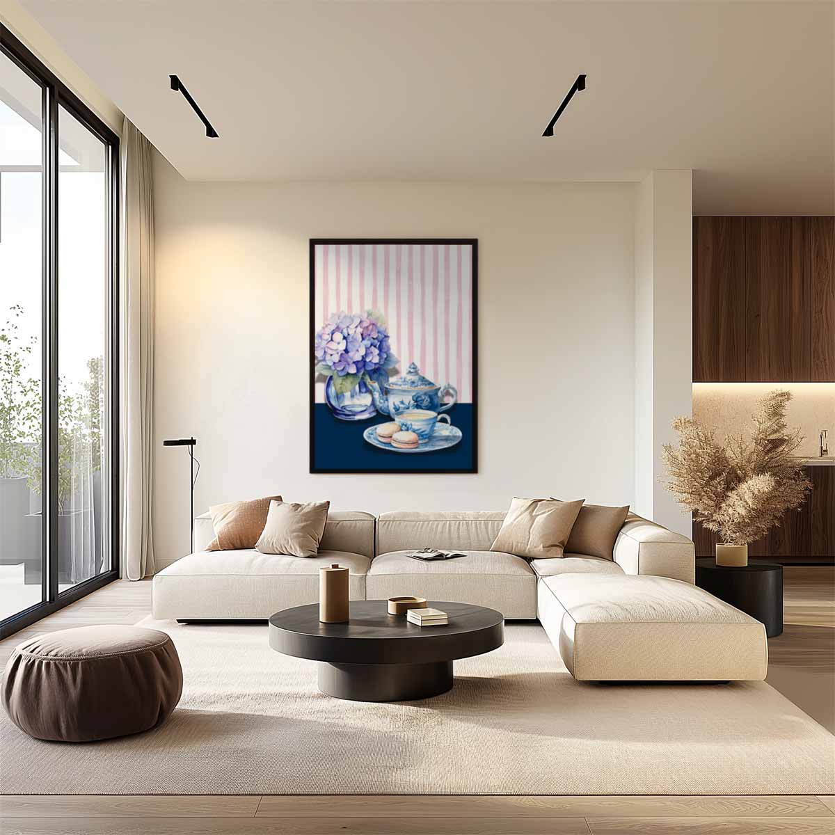 Romantisch Thee Moment Kunstwerk-canvas-dibond-plexiglas-wanddecoratie-WallArtistic