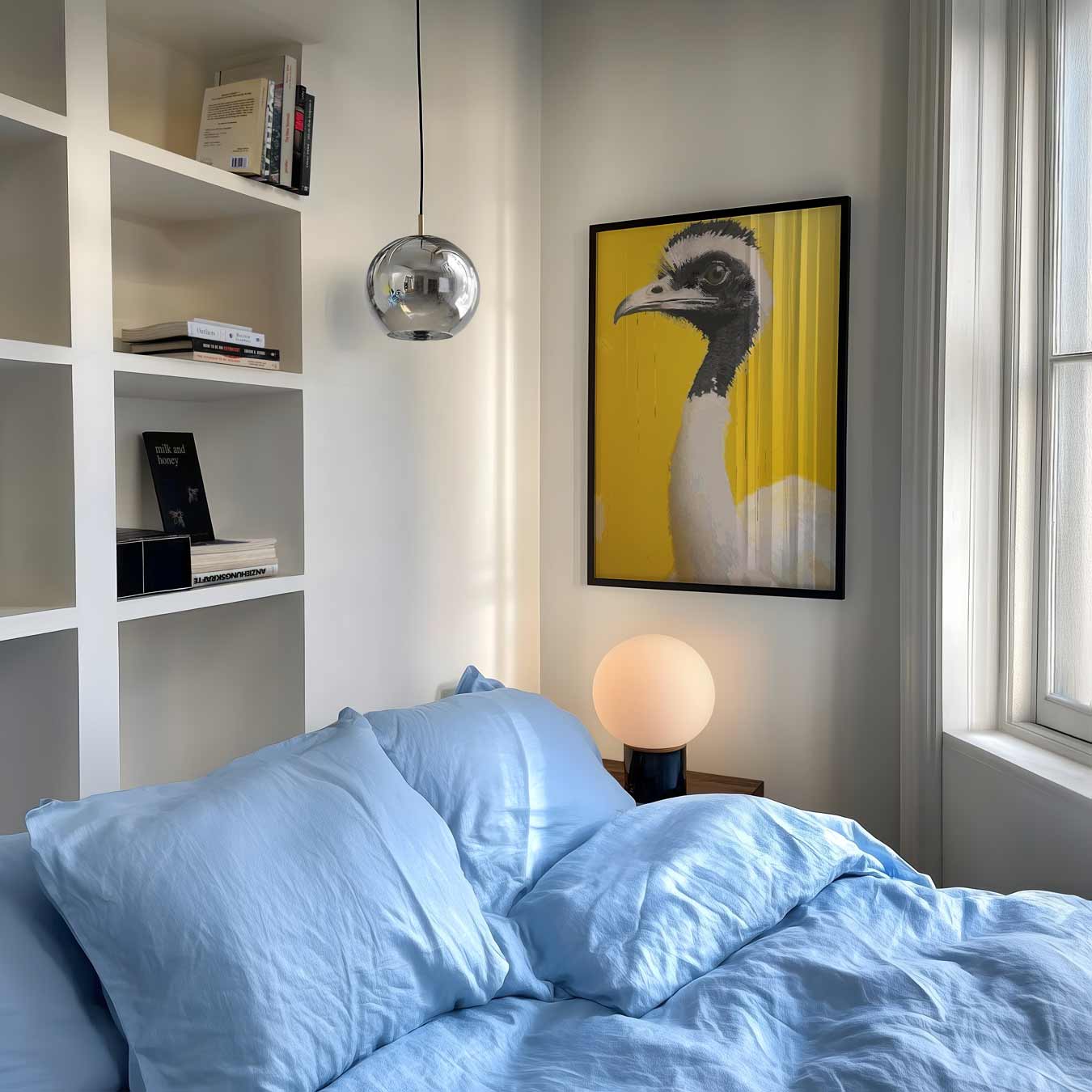 Moderne Struisvogel Kunstposter