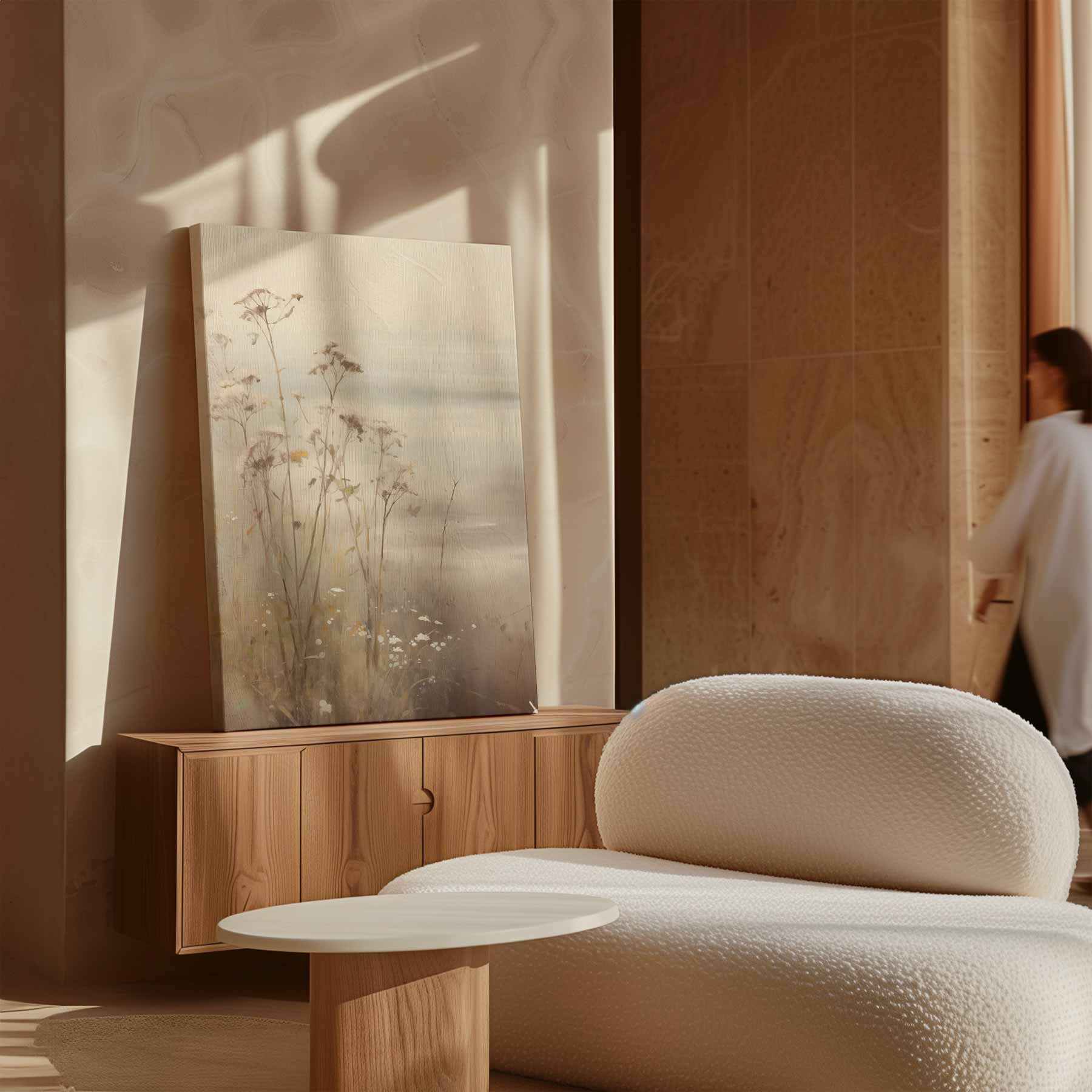 Sereniteit in de Ochtendmist Kunstwerk-canvas-dibond-plexiglas-wanddecoratie-WallArtistic