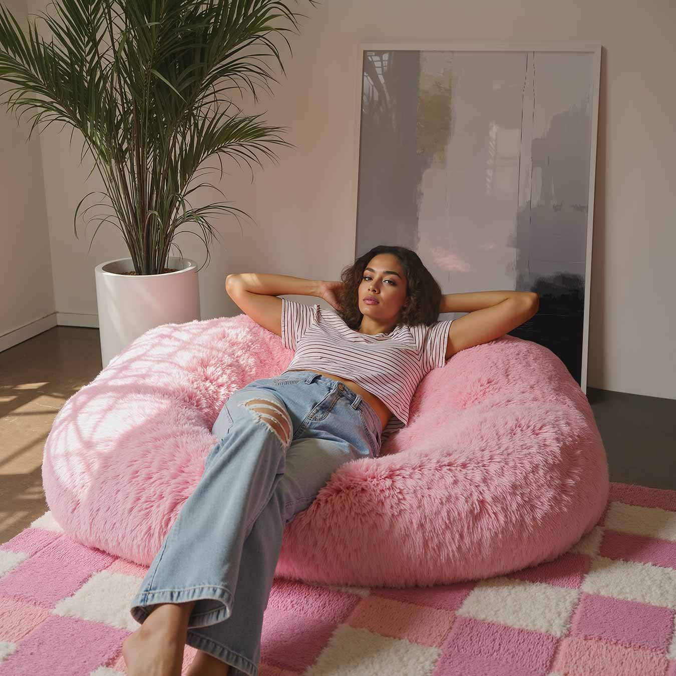 Abstracte Elegantie in Zwart en Wit Poster-WallArtistic