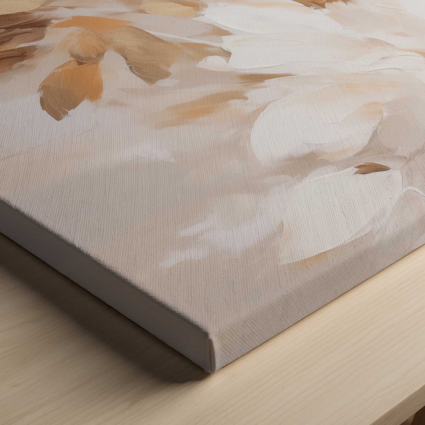 Floraal Gefluister in Neutrale Tinten Kunstwerk-canvas-dibond-plexiglas-wanddecoratie-WallArtistic