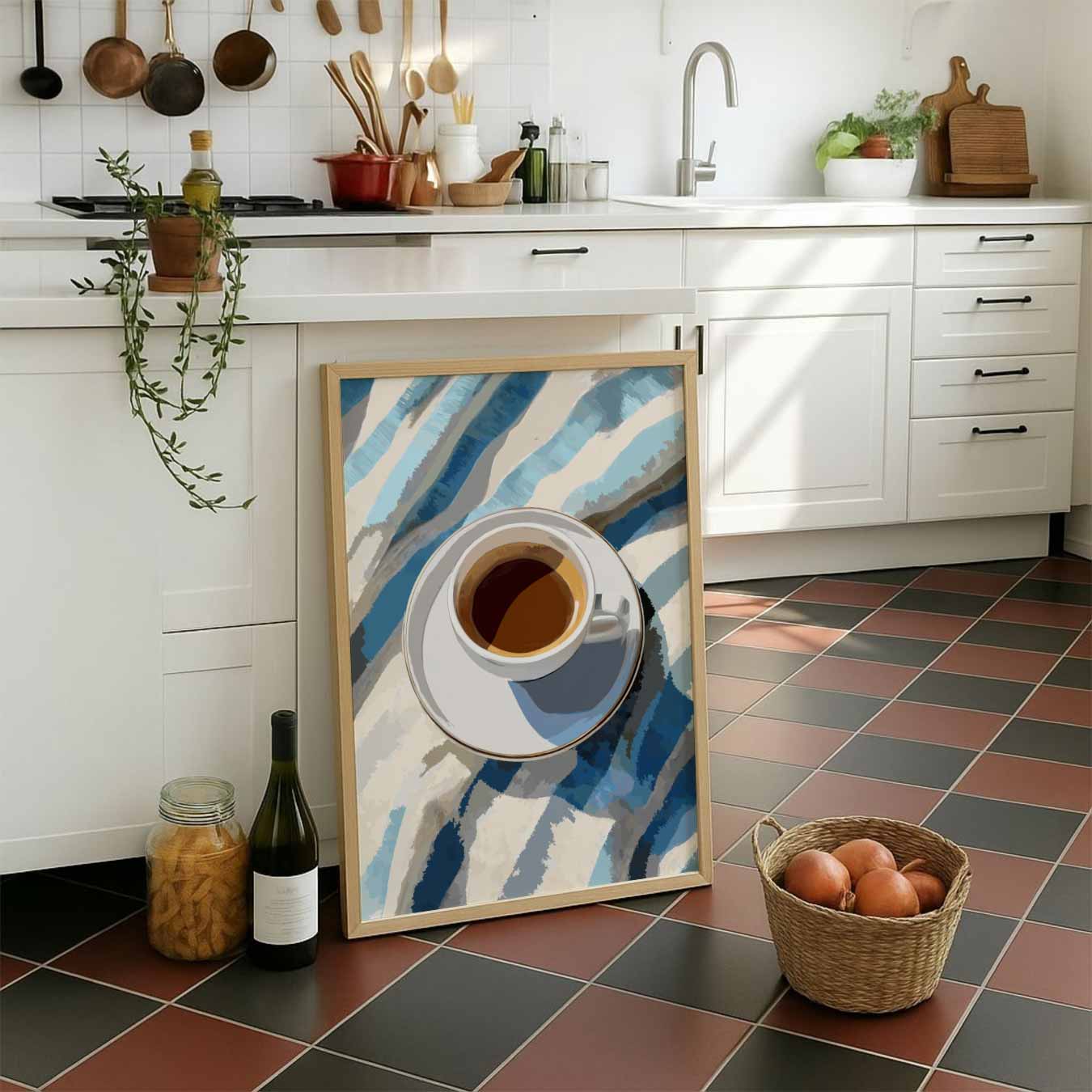 Koffie Ontbijt Poster-WallArtistic