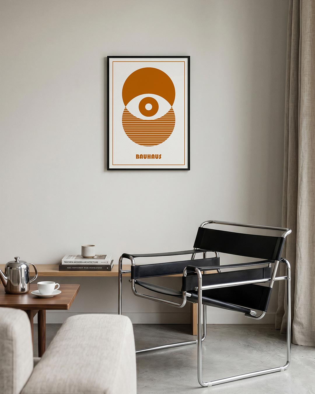 Cirkel en lijnen Poster