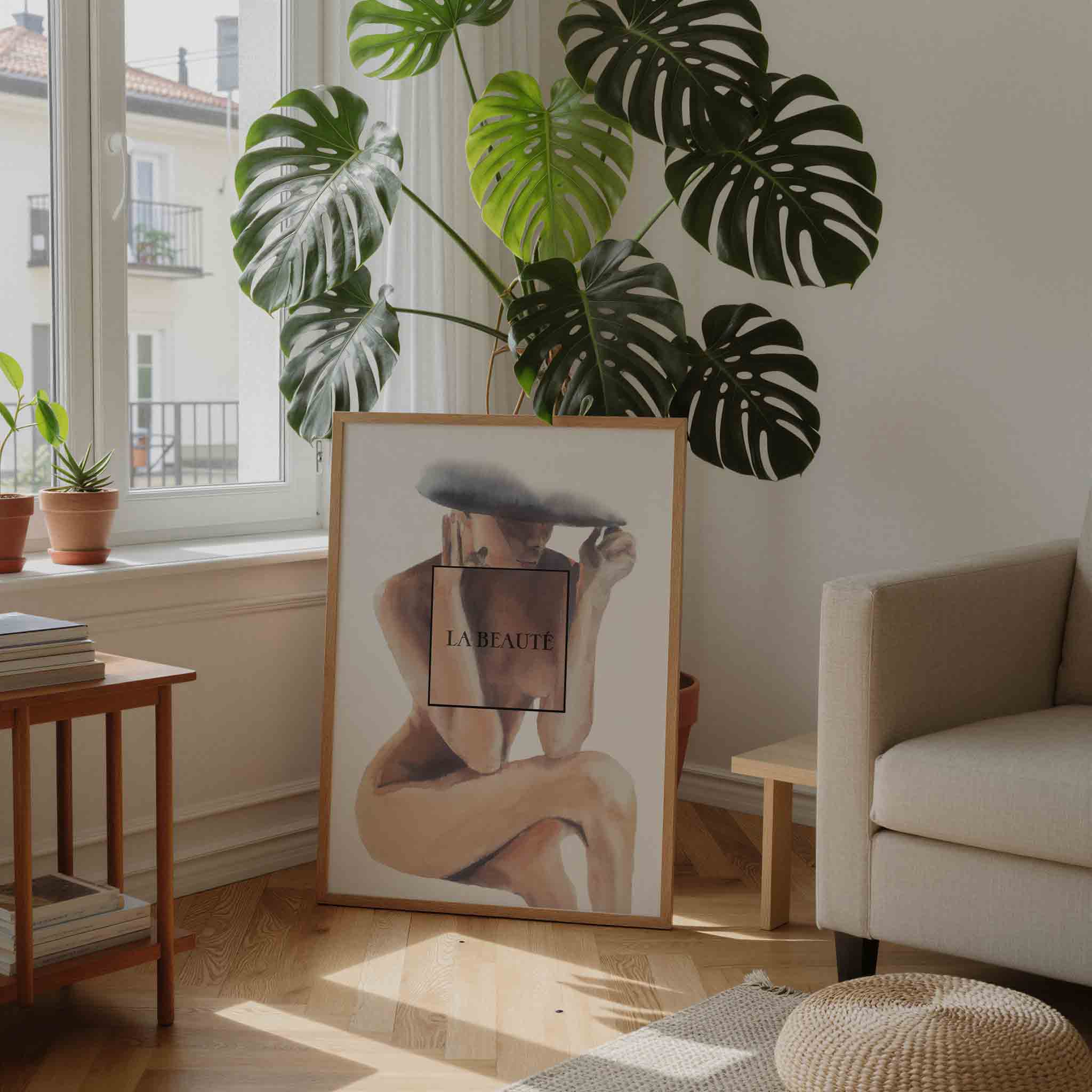 Vrouw met hoed Poster
