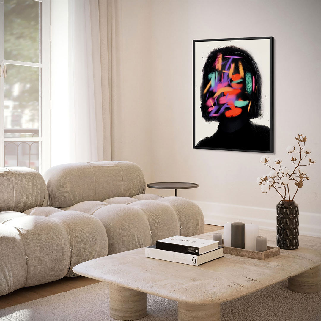 Kleurrijke vormen Kunstwerk