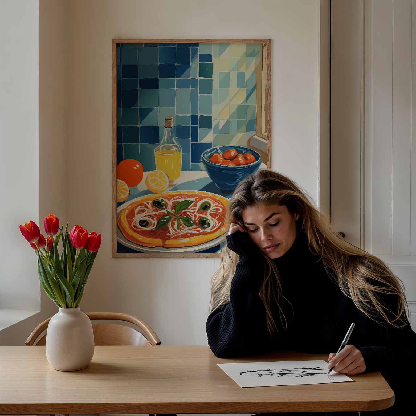 Mediterrane Keuken Poster-WallArtistic