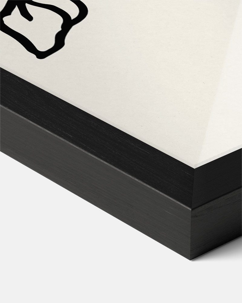 Stijlvolle Bloemenlijntekening Poster-WallArtistic