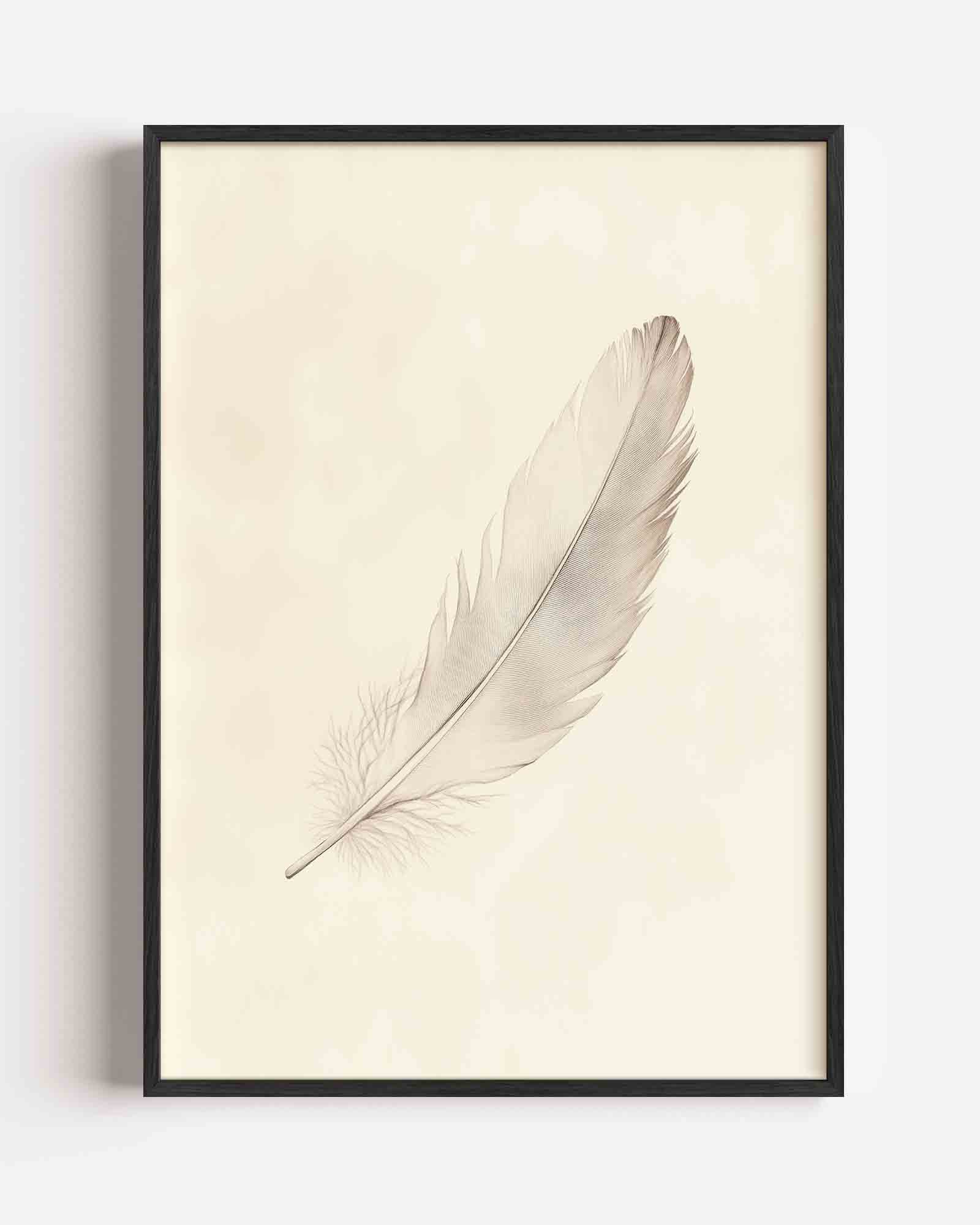 Veer op beige Poster
