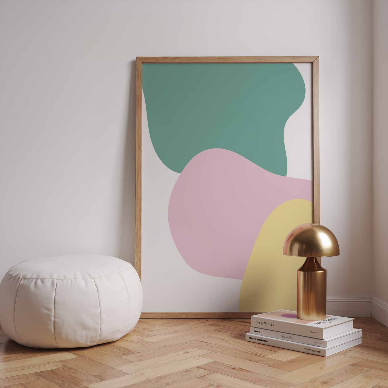 Kleurrijke Vormen Abstracte Poster-WallArtistic