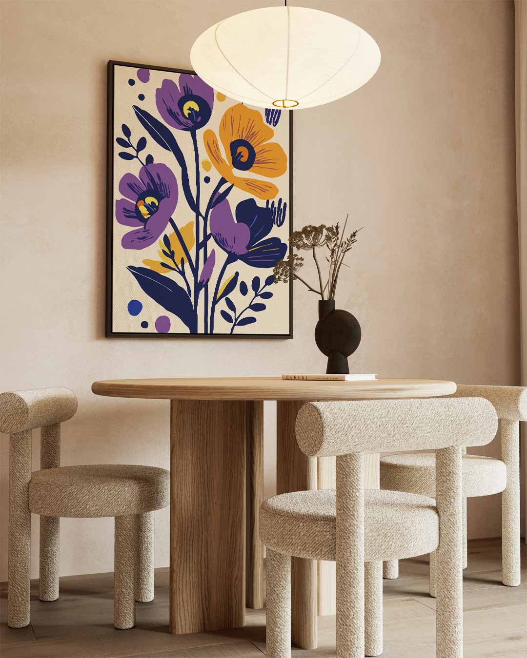Bloemen Symphony Kunstwerk-canvas-dibond-plexiglas-wanddecoratie-WallArtistic