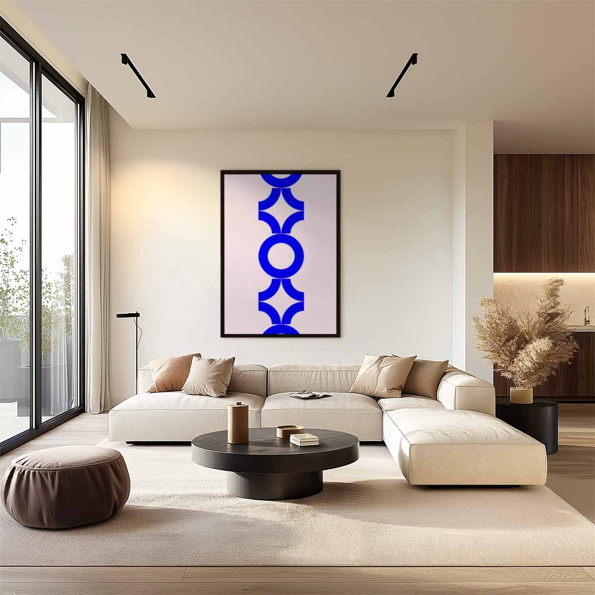Modern Geometrisch Patroon Kunstwerk-canvas-dibond-plexiglas-wanddecoratie-WallArtistic