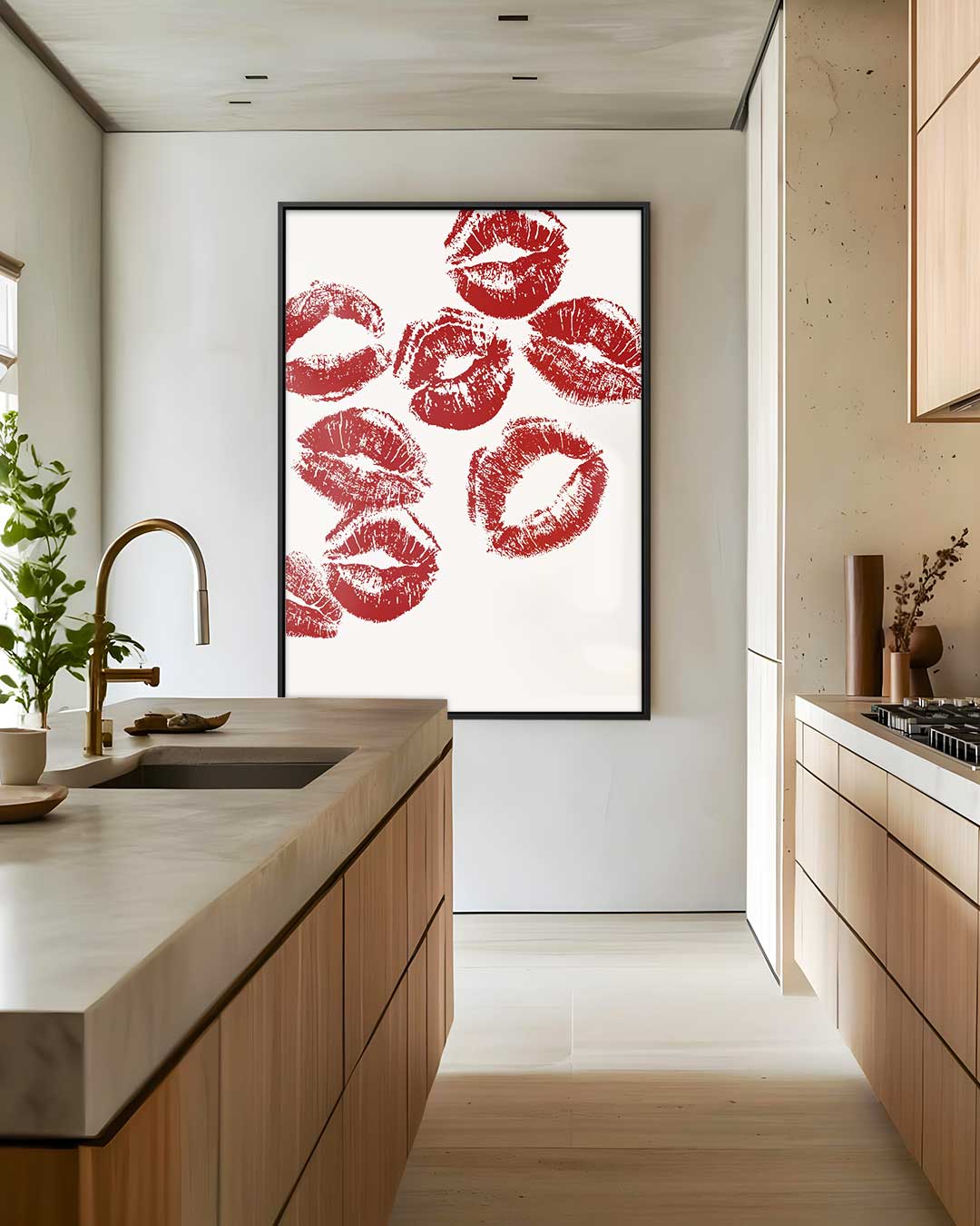 Luxe Lippenafdrukken Kunstwerk Kunstwerk-canvas-dibond-plexiglas-wanddecoratie-WallArtistic
