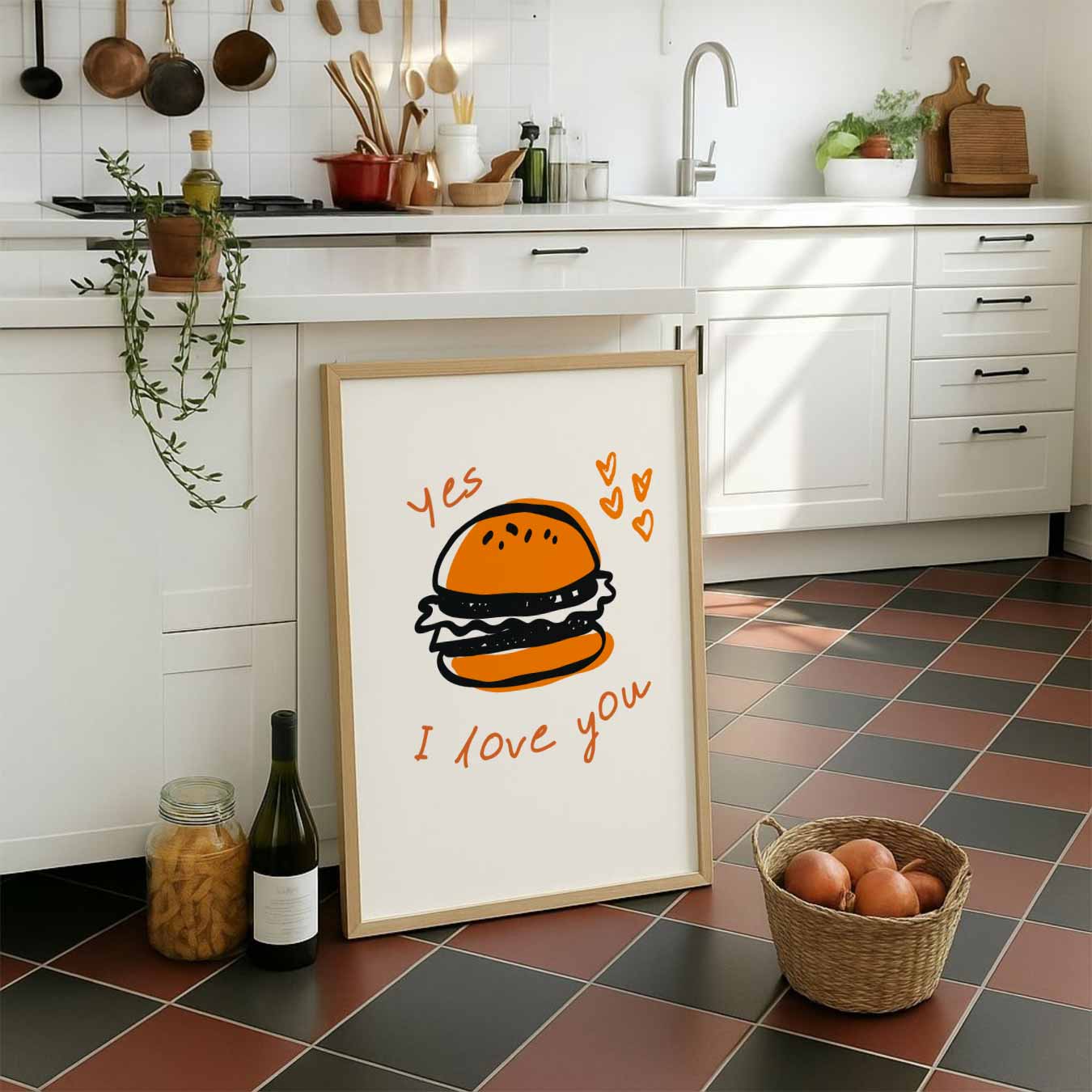 Liefdevolle Burger Poster-WallArtistic