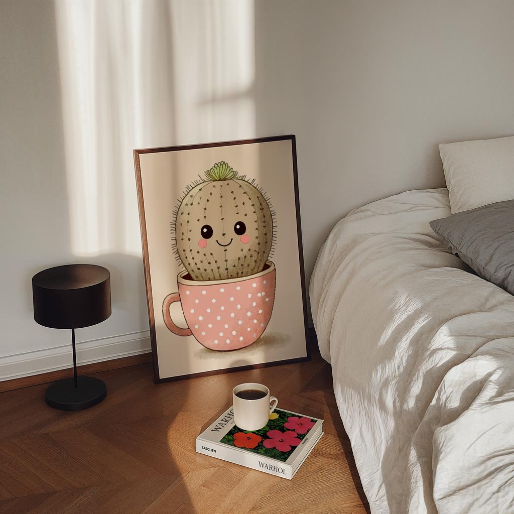 Schattige Cactus Poster
