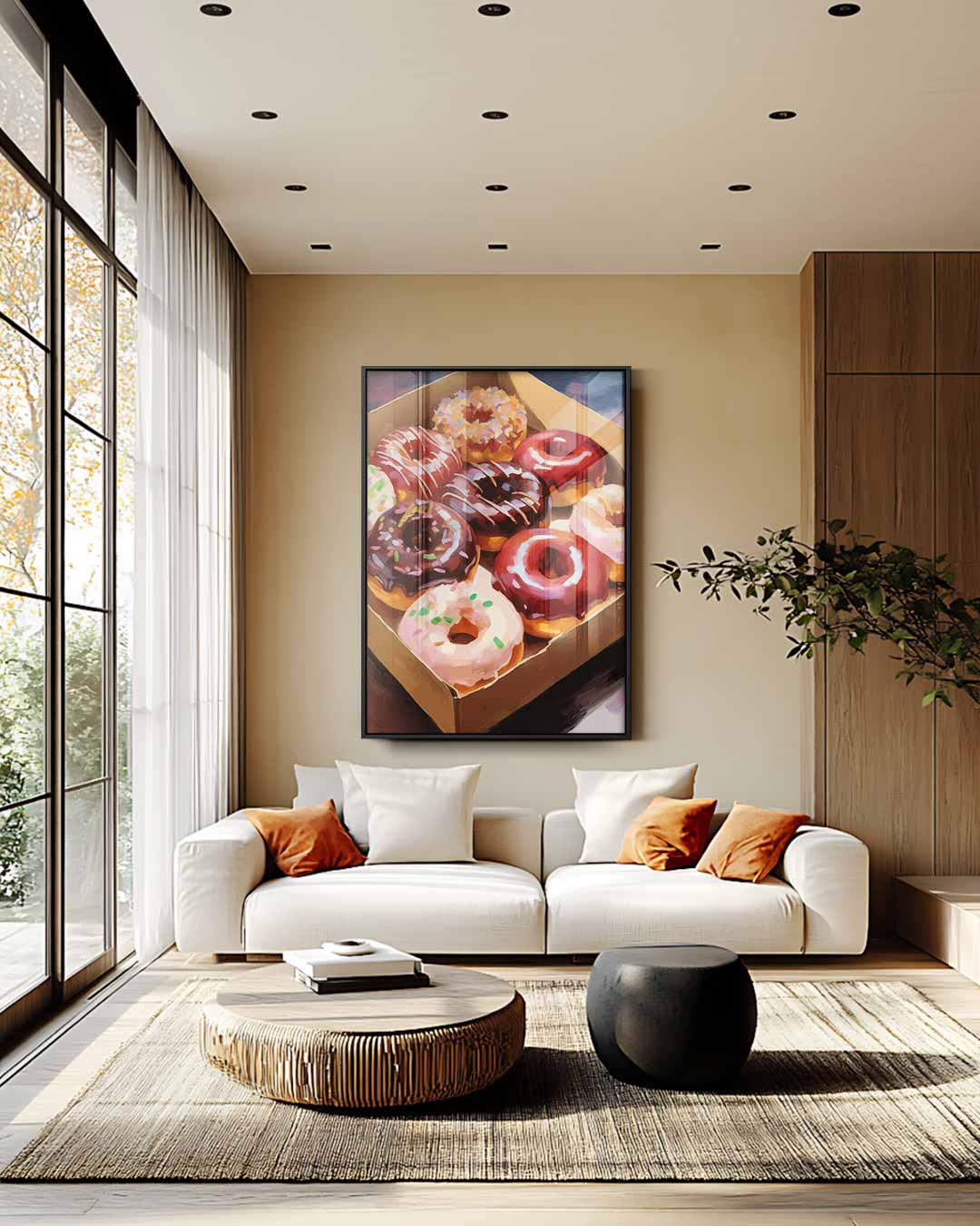 Verrukkelijke Donut Fantasie Kunstwerk-canvas-dibond-plexiglas-wanddecoratie-WallArtistic