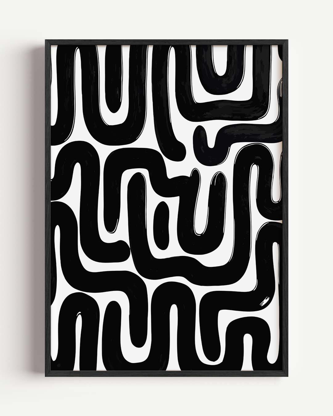 Abstracte Linie Kunst Poster-WallArtistic