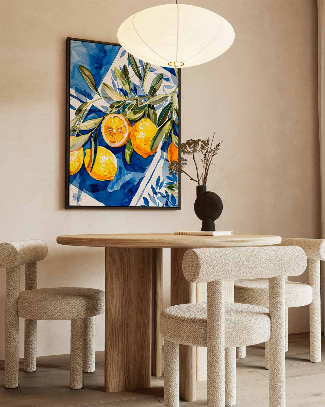 Zomerse Citroenpracht Kunstwerk-canvas-dibond-plexiglas-wanddecoratie-WallArtistic