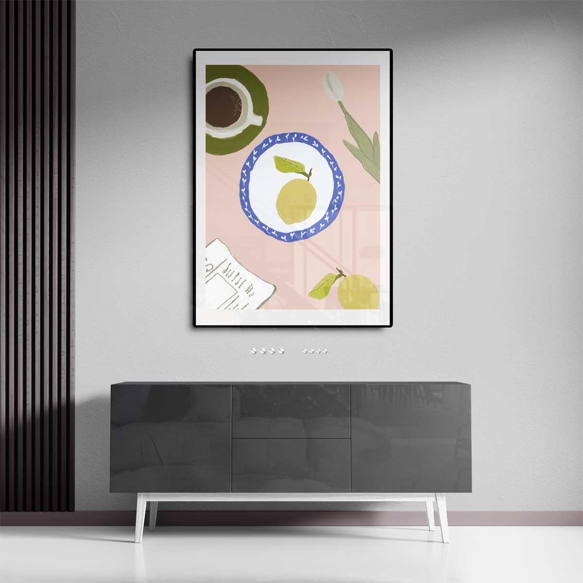 Vrolijk Ontbijt Kunstwerk-canvas-dibond-plexiglas-wanddecoratie-WallArtistic
