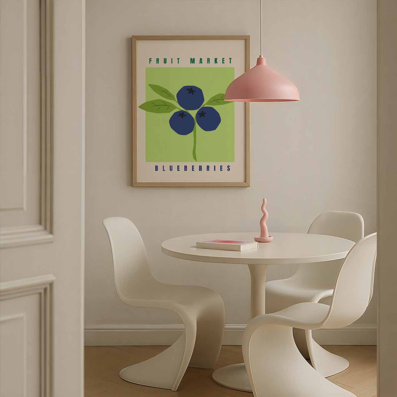 Blauwe Bessen Fruitmarkt Poster