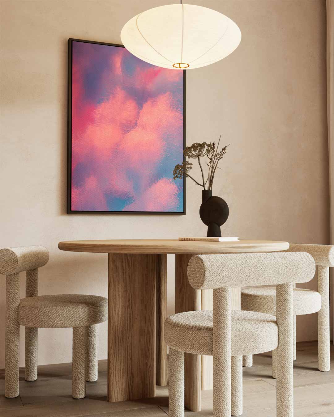 Dromerige Wolkenlucht Kunstwerk-canvas-dibond-plexiglas-wanddecoratie-WallArtistic