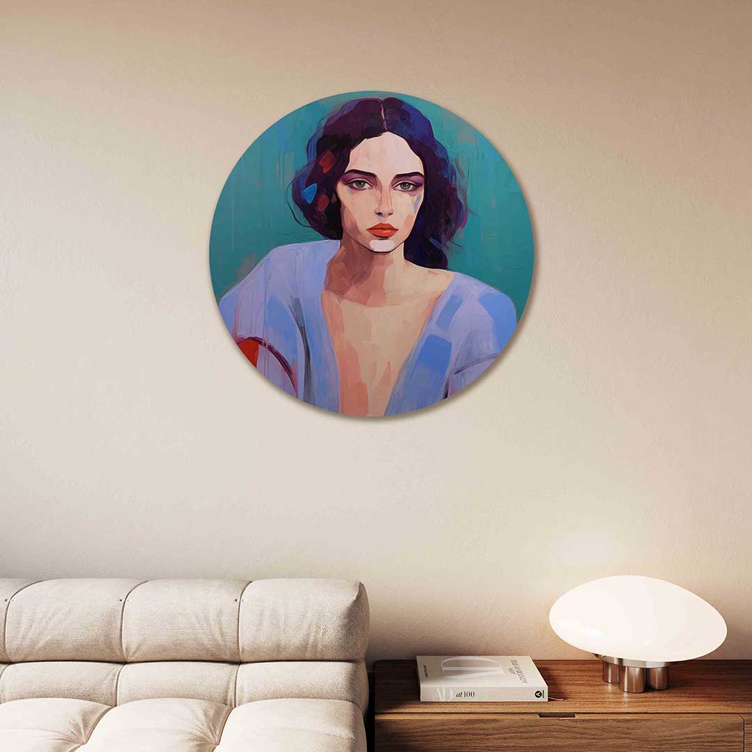 Portret vrouw Muurcirkel
