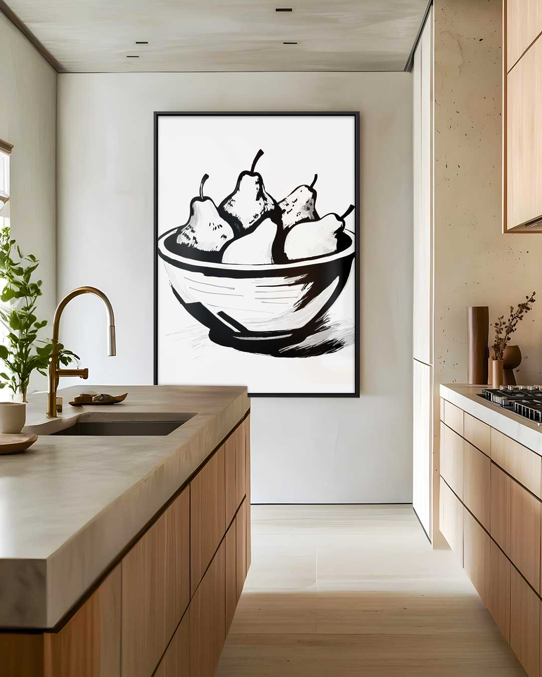 Simpele Charme van Peertjes Kunstwerk-canvas-dibond-plexiglas-wanddecoratie-WallArtistic