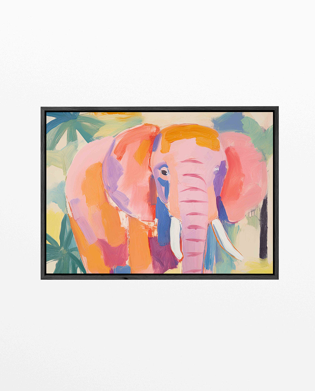 Kleurrijke olifant Kunstwerk