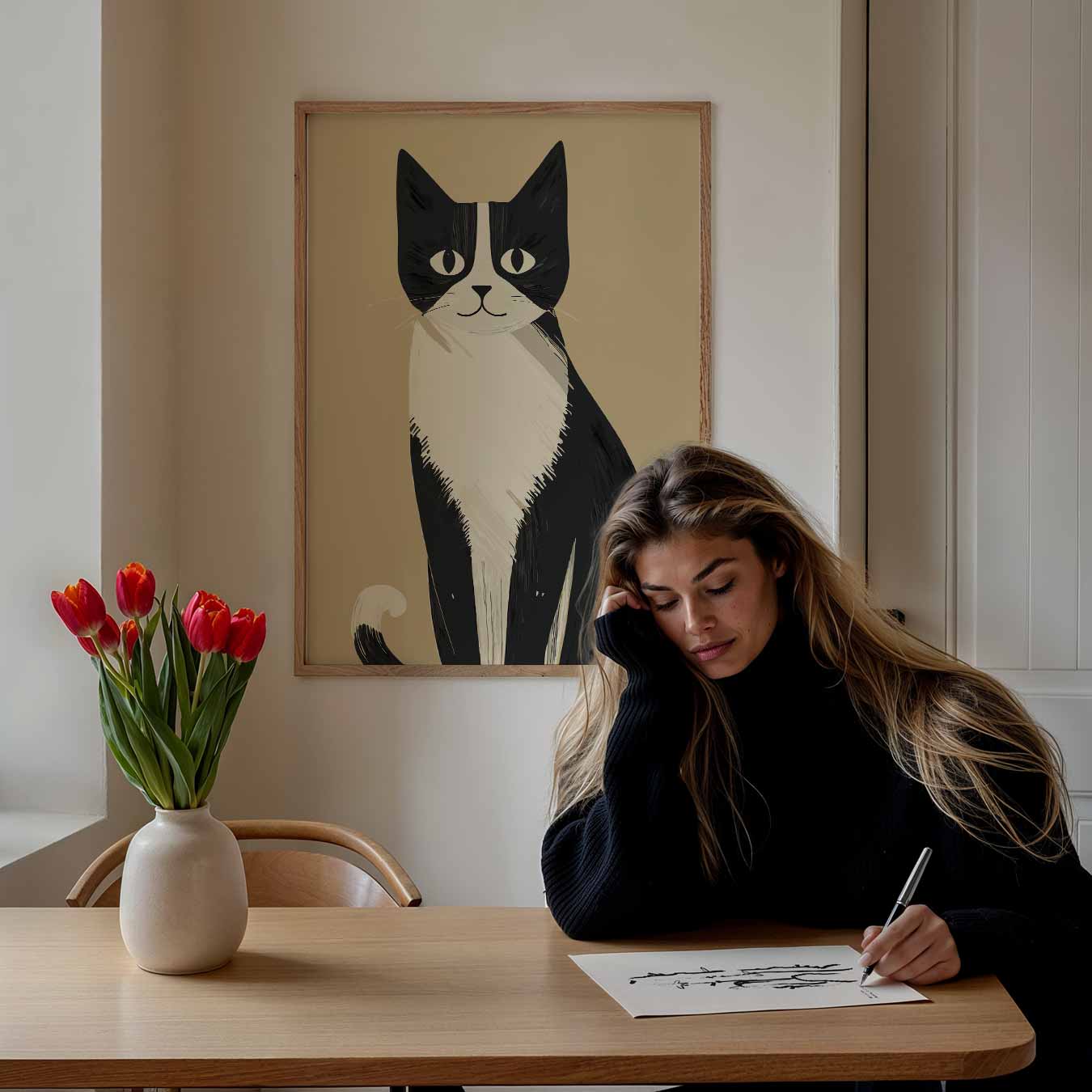 Schattige Kat Poster-WallArtistic