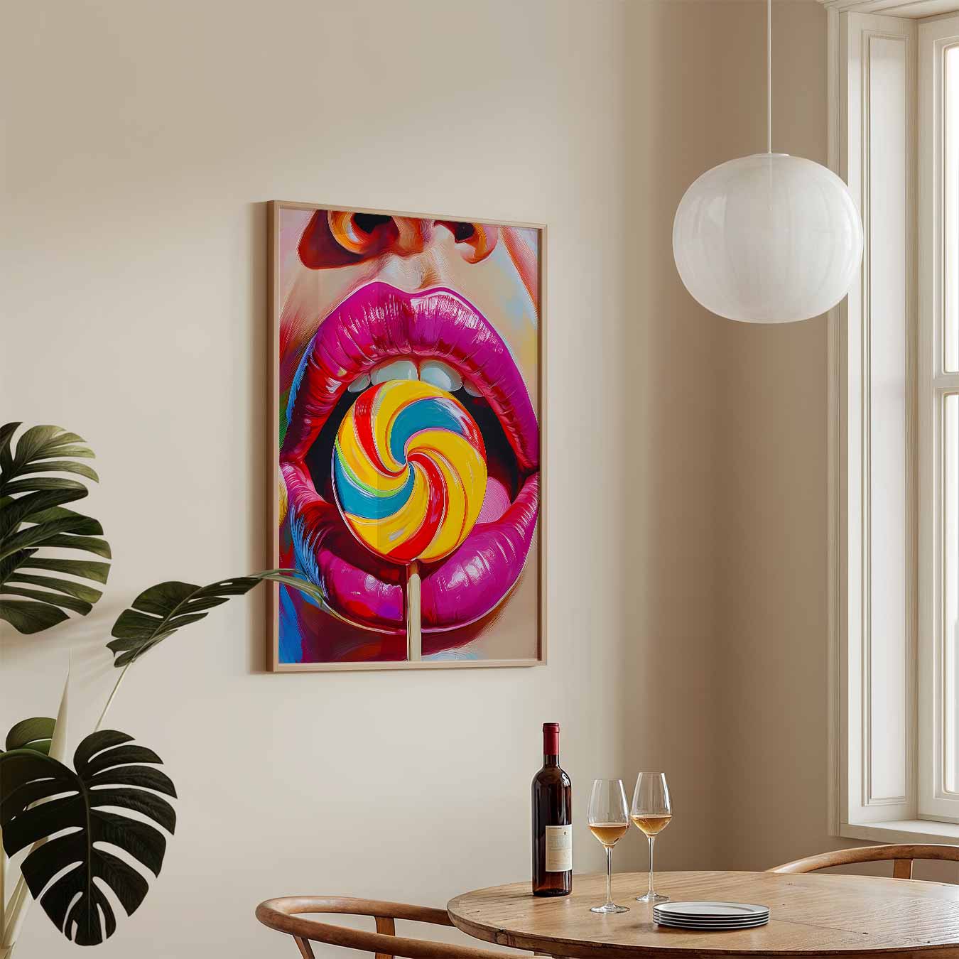 Kleurrijke Lolly Pop Art Poster