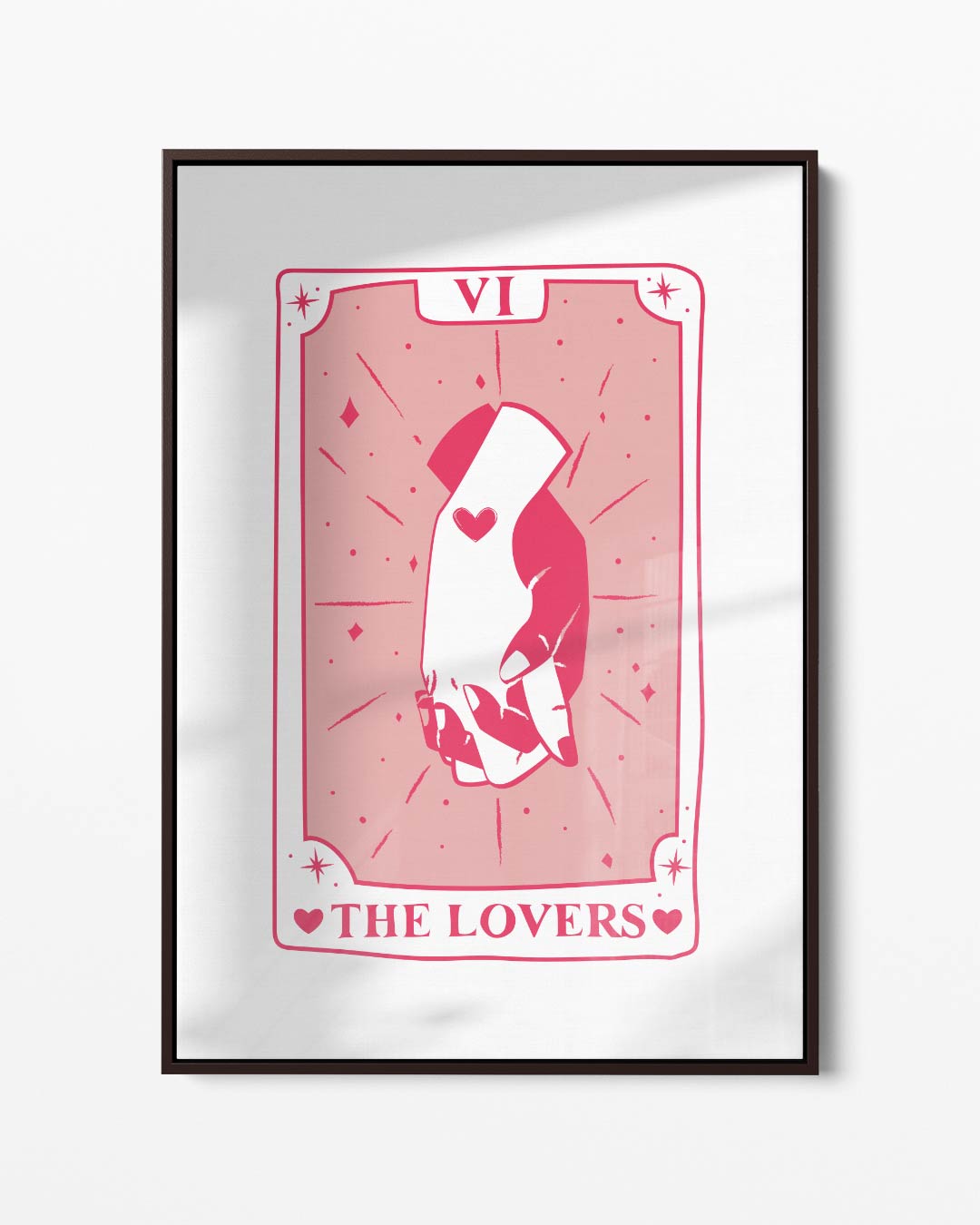 Liefdevolle Tarot Illustratie Kunstwerk-canvas-dibond-plexiglas-wanddecoratie-WallArtistic