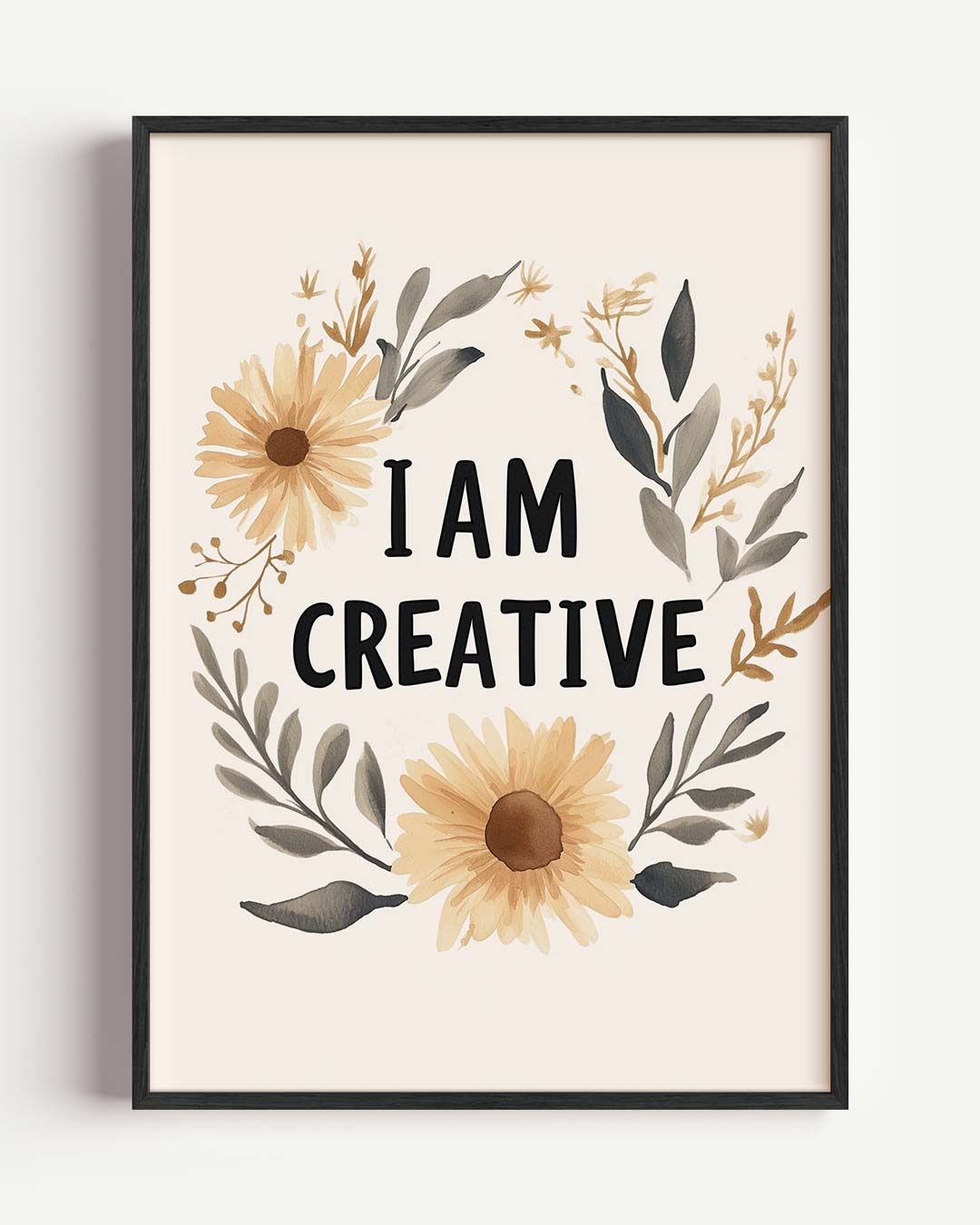 Creatieve Bloemenposter