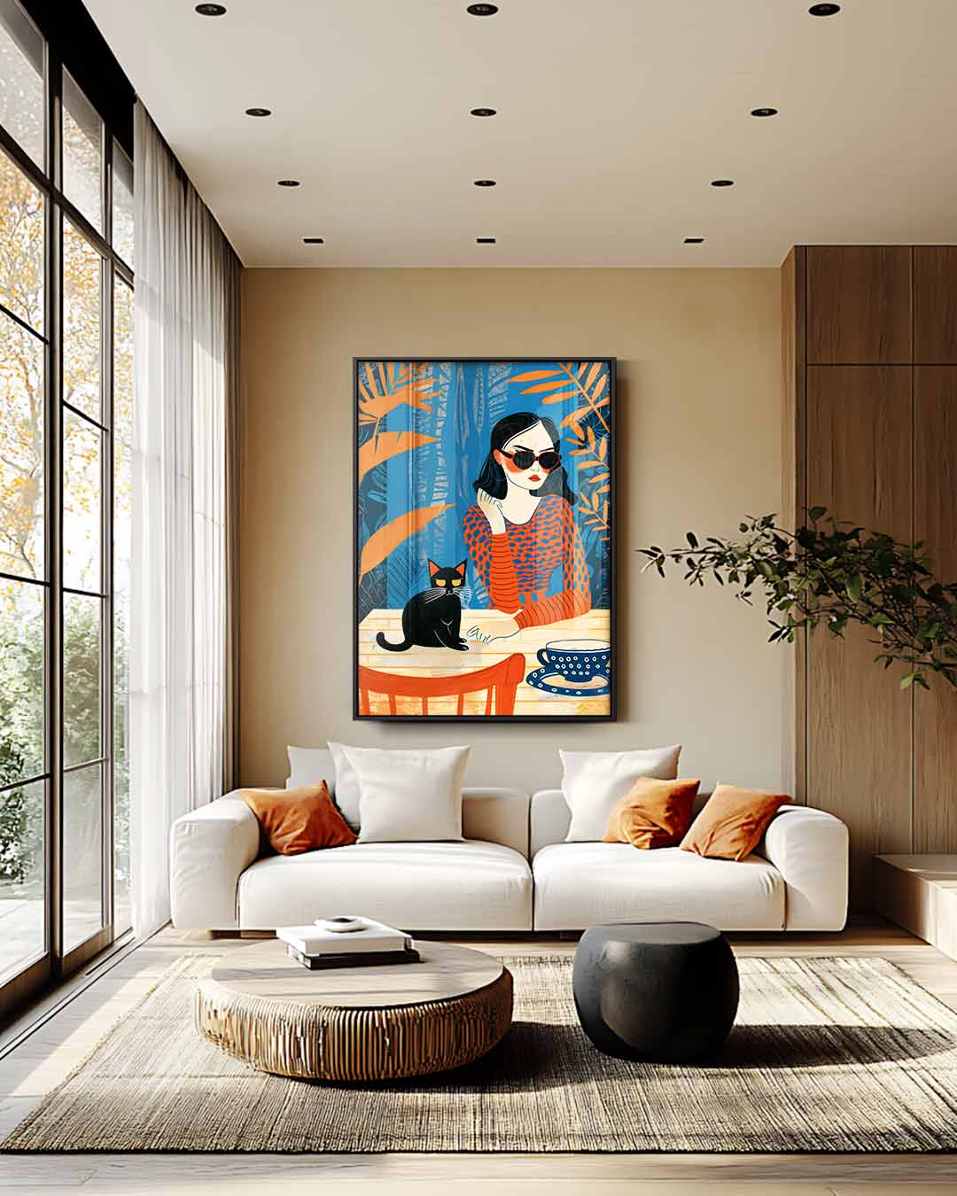 Zonnige Lentedag Kunstwerk-canvas-dibond-plexiglas-wanddecoratie-WallArtistic