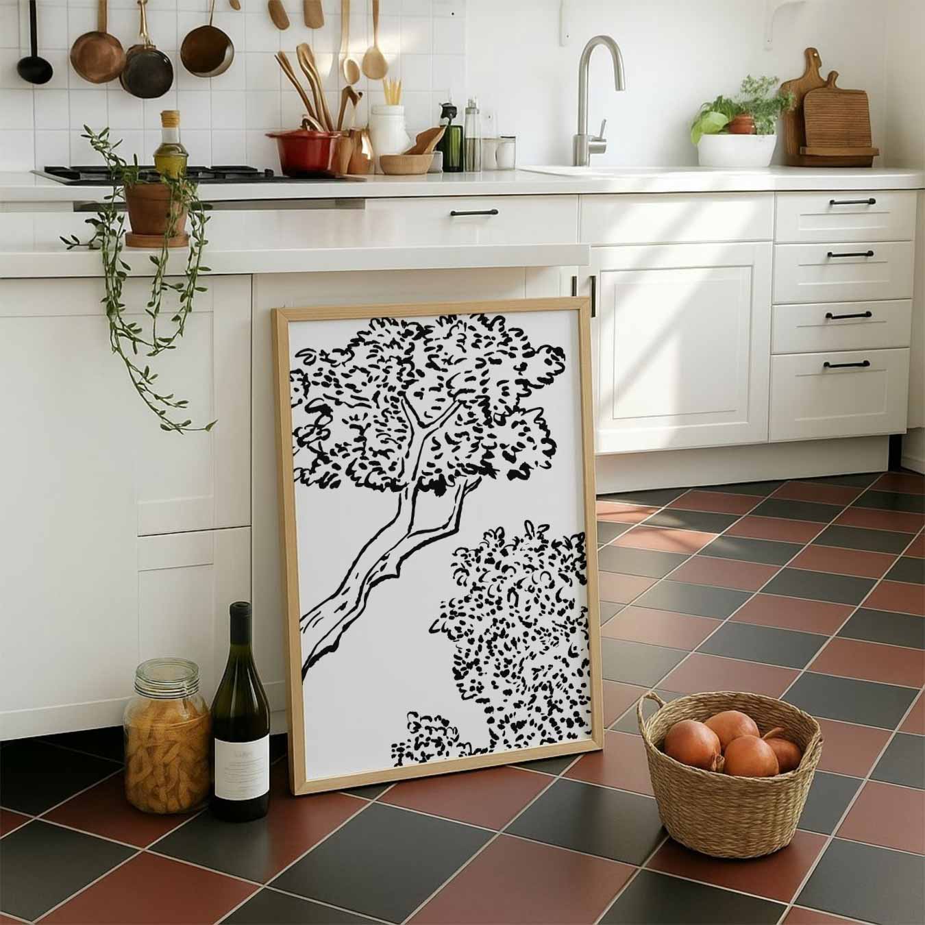 Tijdloze Boomillustratie Poster