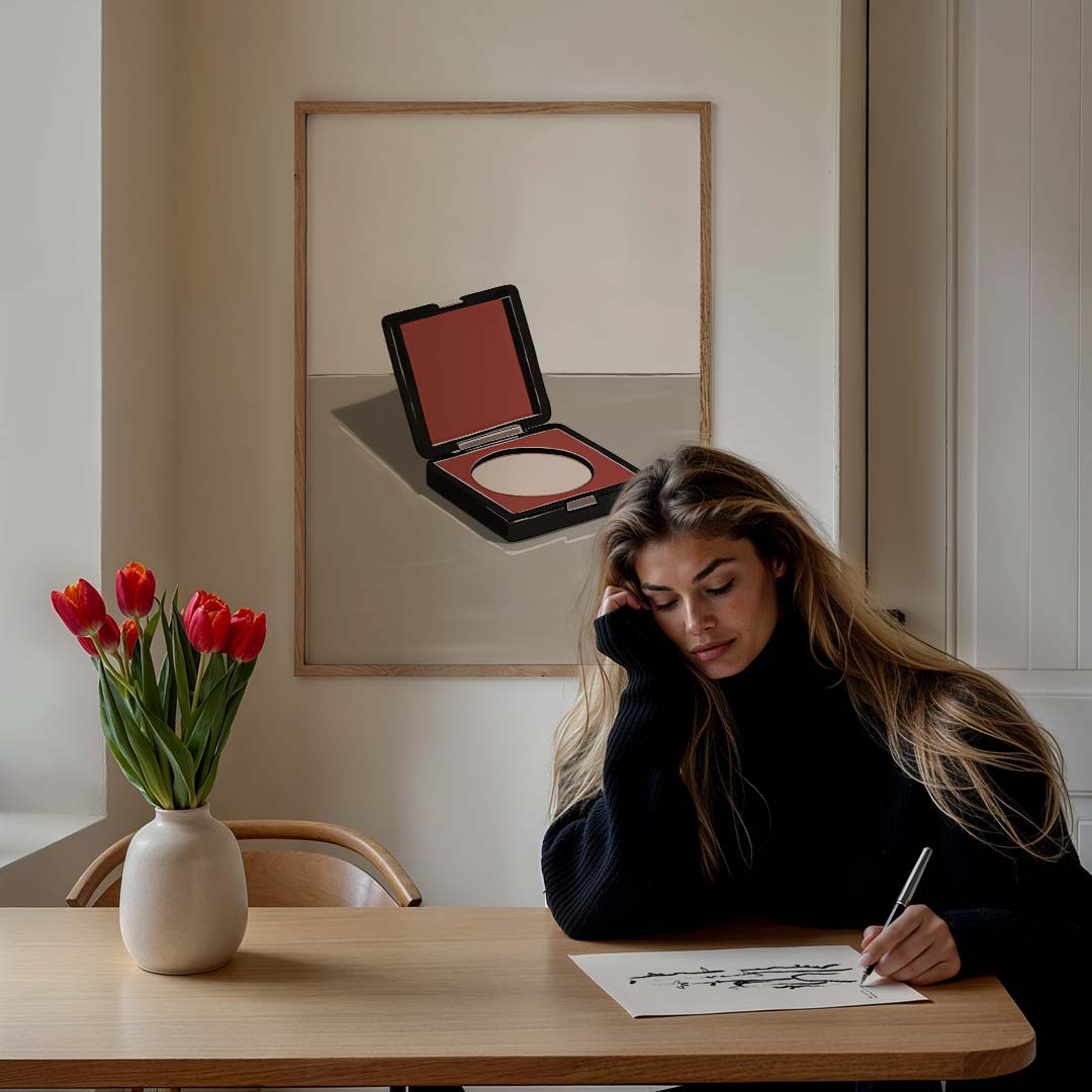 Tijdloze Make-up Elegantie Poster-WallArtistic