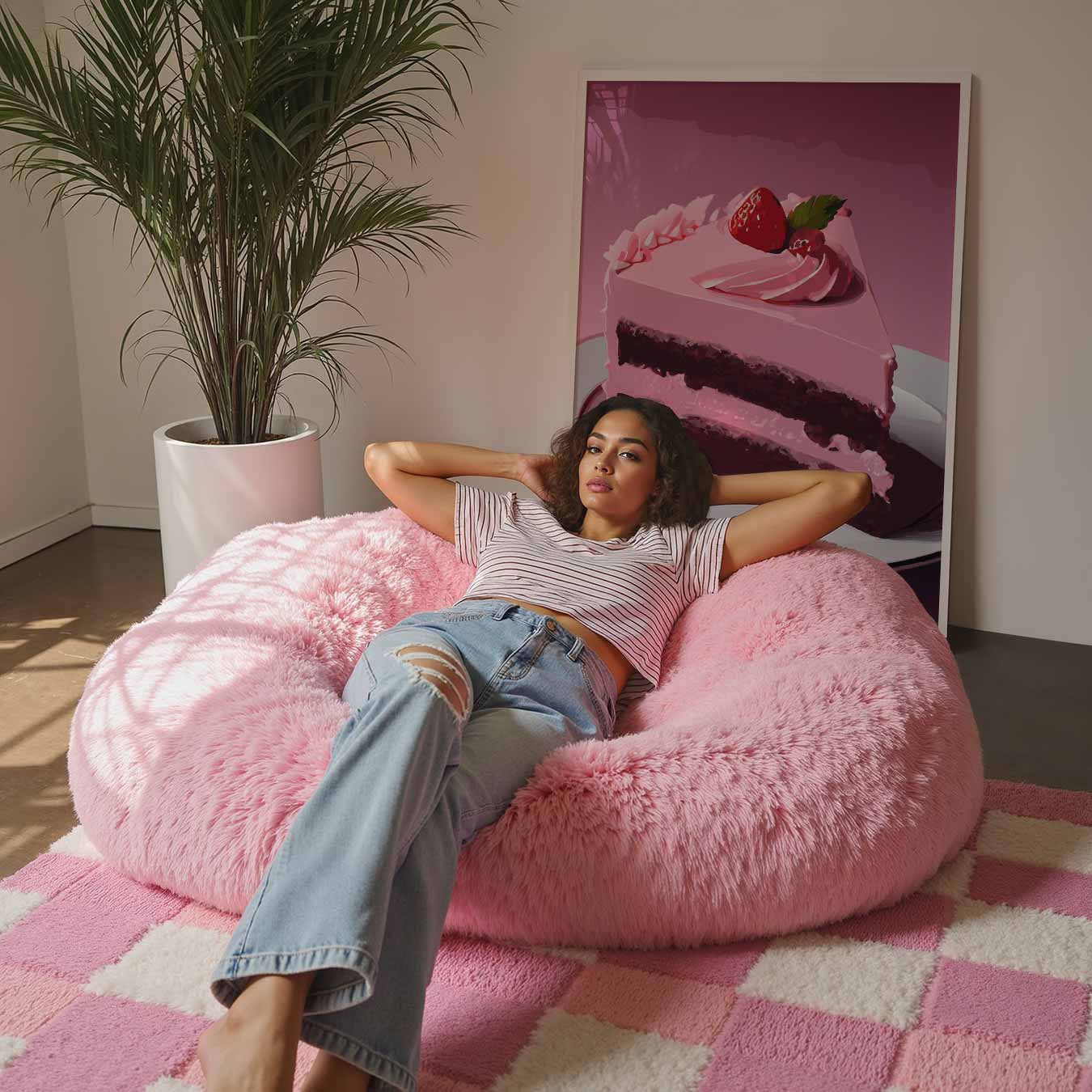 Zoete Verleiding Aardbeien Taart Poster-WallArtistic