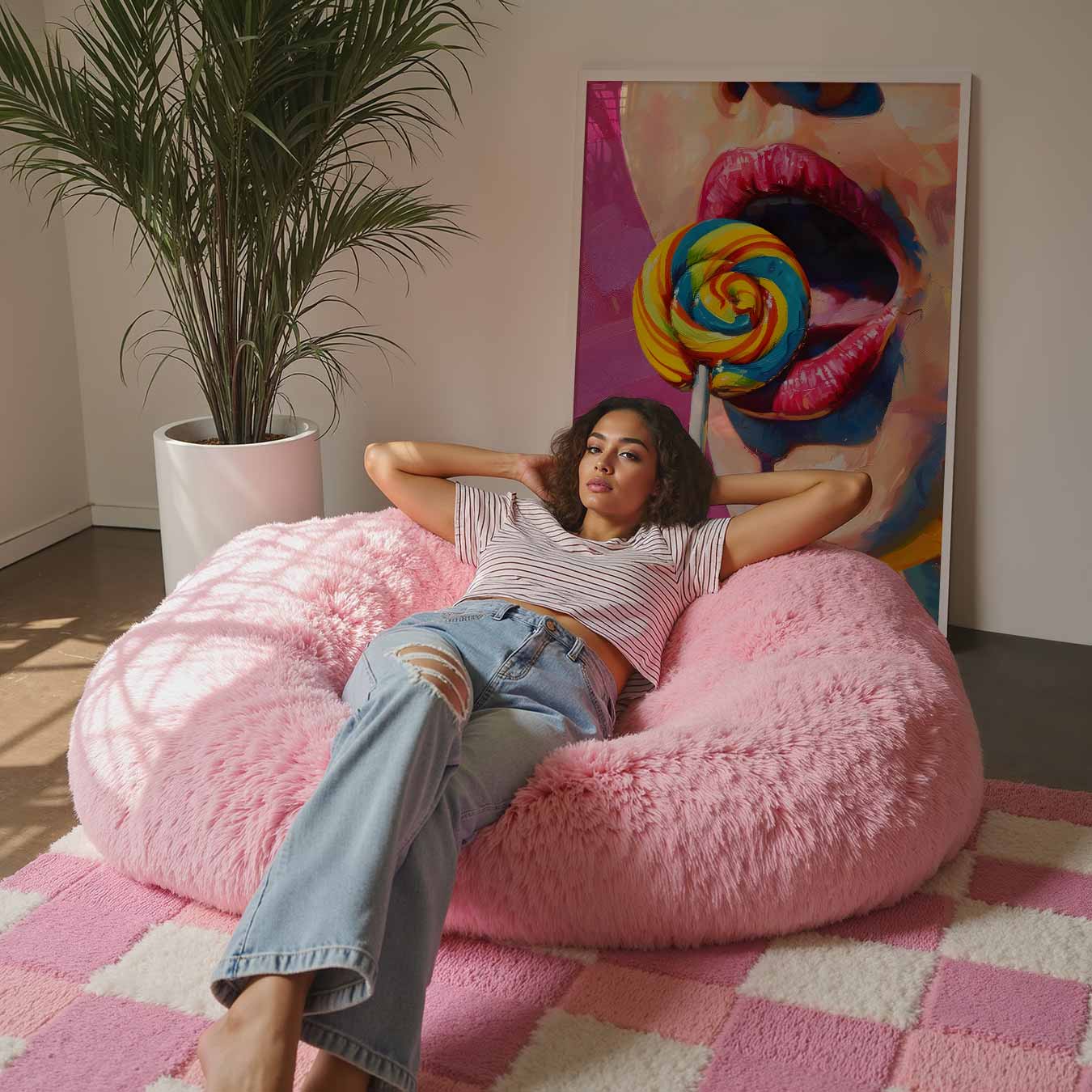 Kleurrijke Lolipop Verleiding Poster-WallArtistic