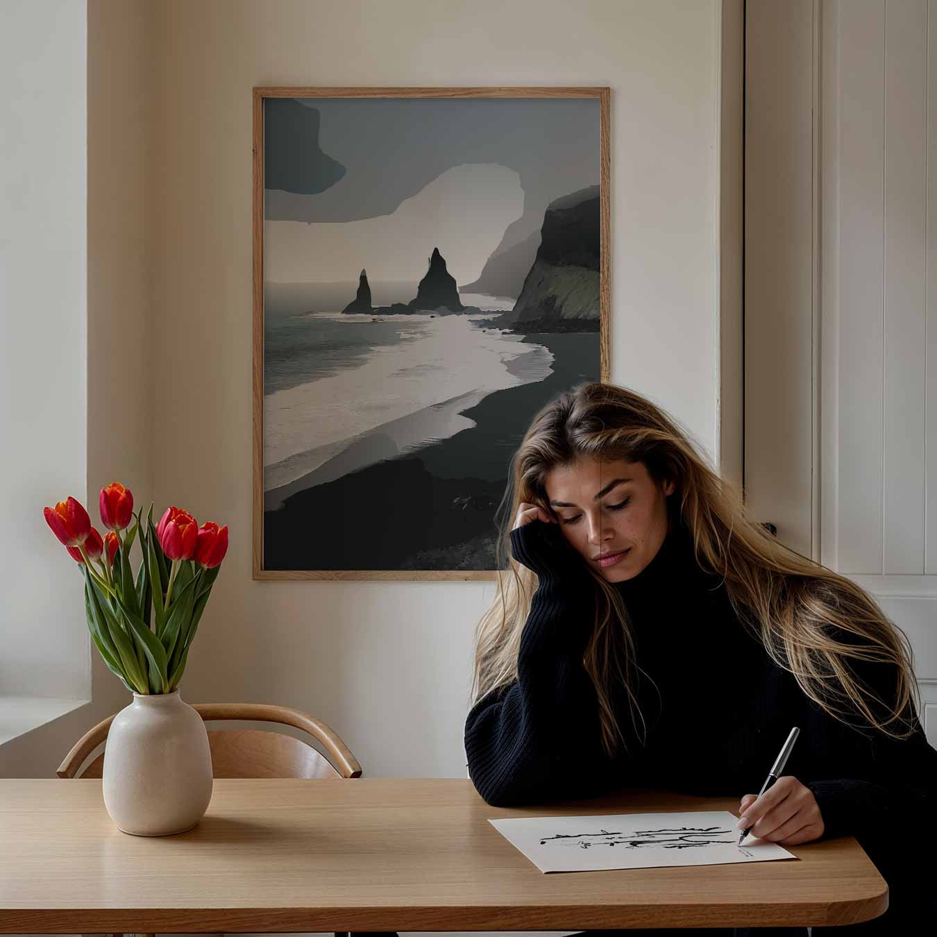 Mystieke Kustlijn Poster-WallArtistic