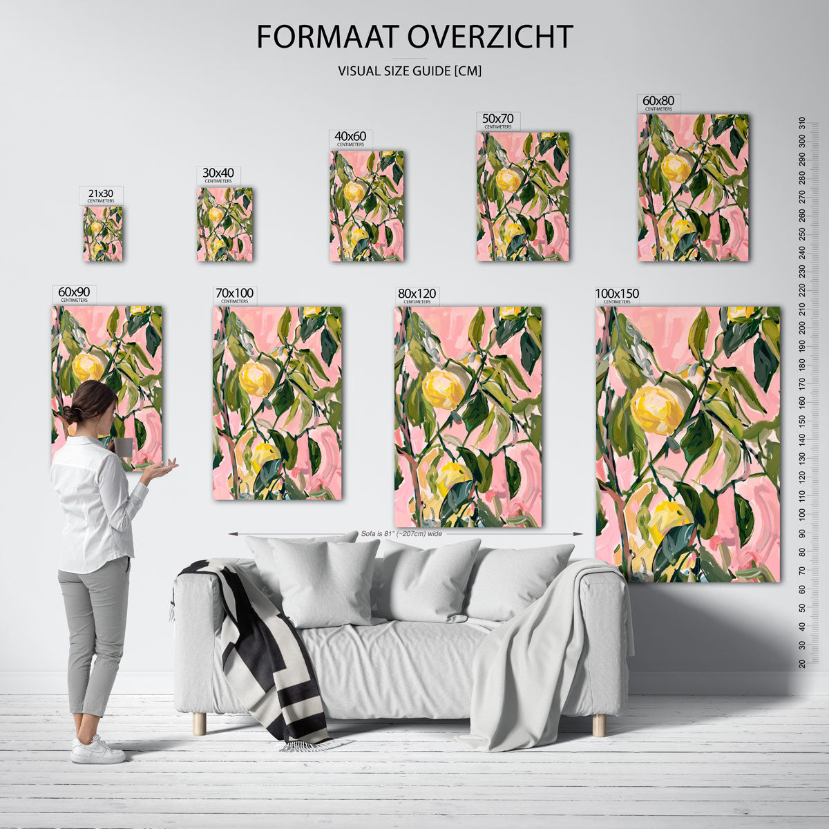 Bloemen en bladeren Poster